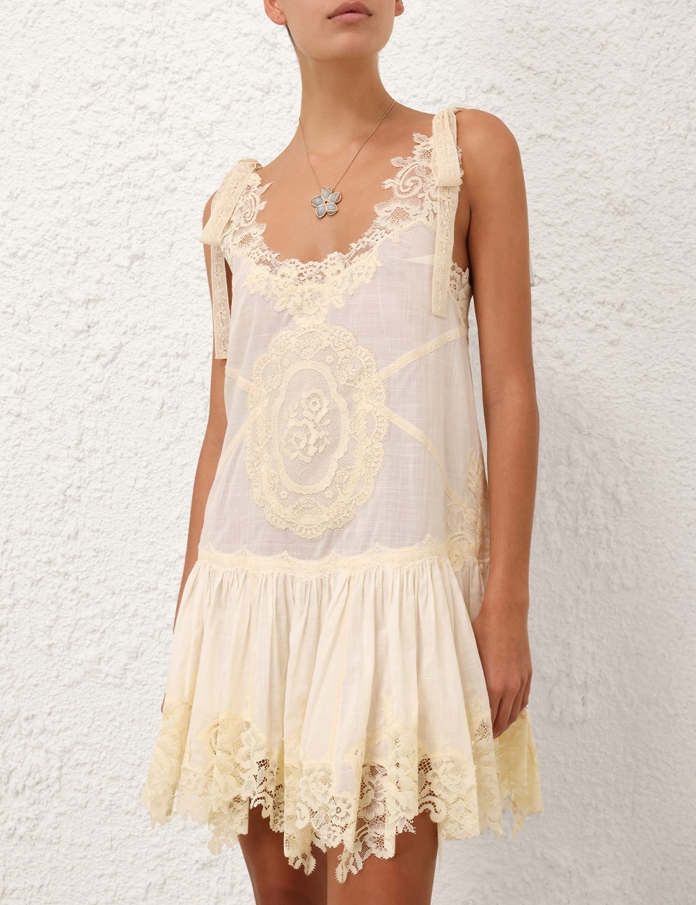 CASCADIAN LACE MINI DRESS - 2