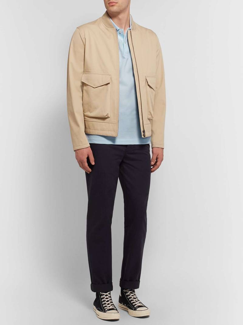 LACOSTE Logo-Appliquéd Cotton-Piqué Polo Shirt outlook