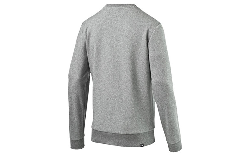PUMA PUMA Embroidered Logo Sports Pullover Round Neck Gray 590321-03 outlook