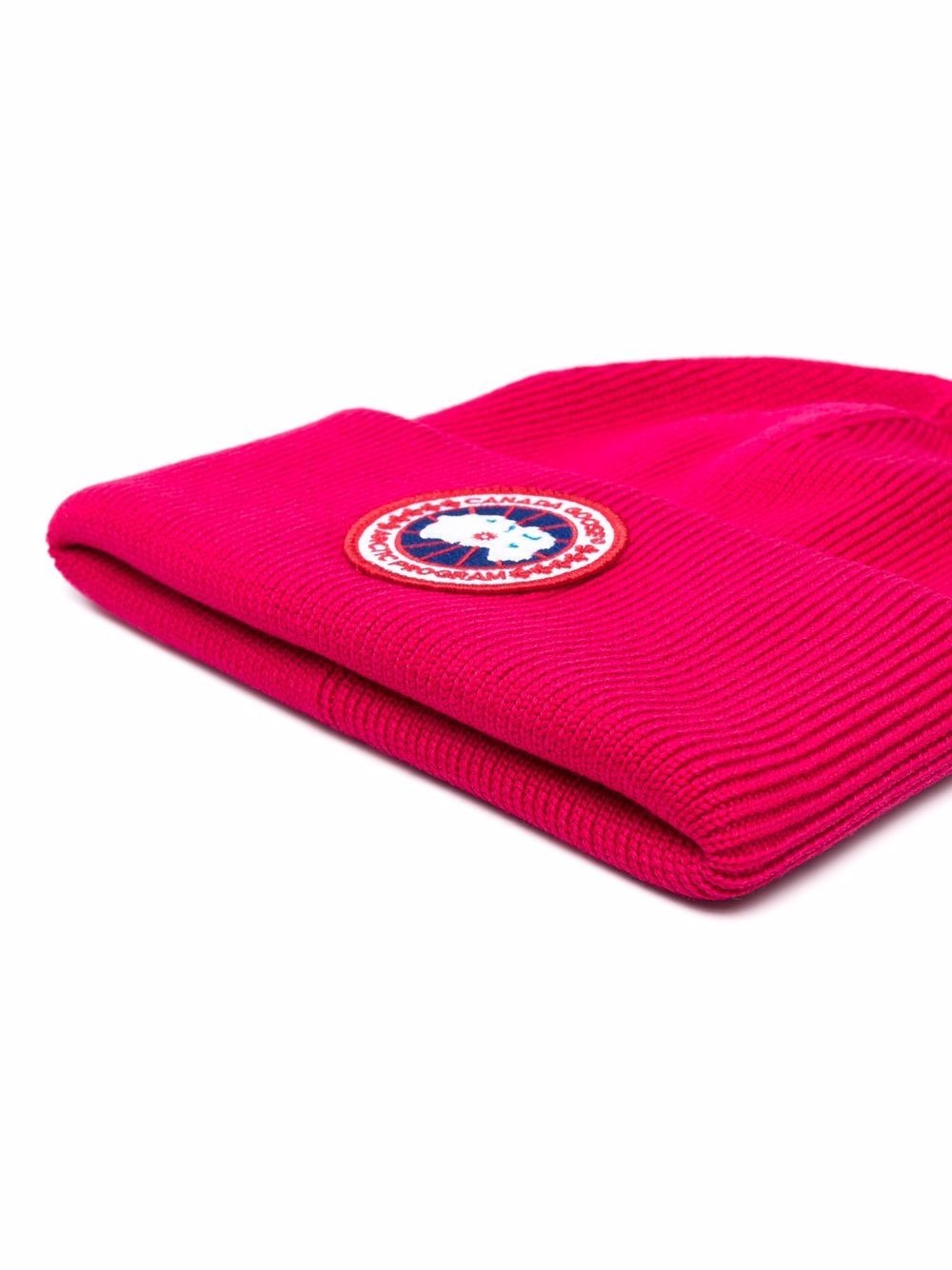 logo-patch detail beanie - 2