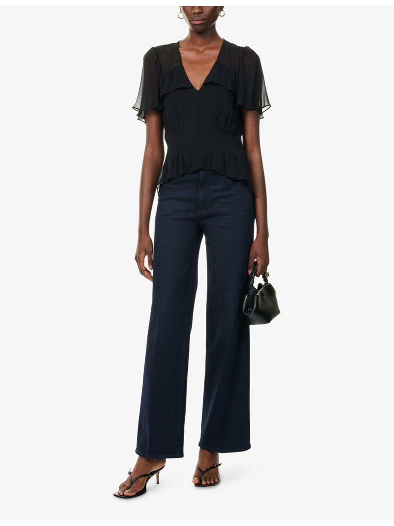 PAIGE Sasha Wide-Leg Denim Jeans outlook