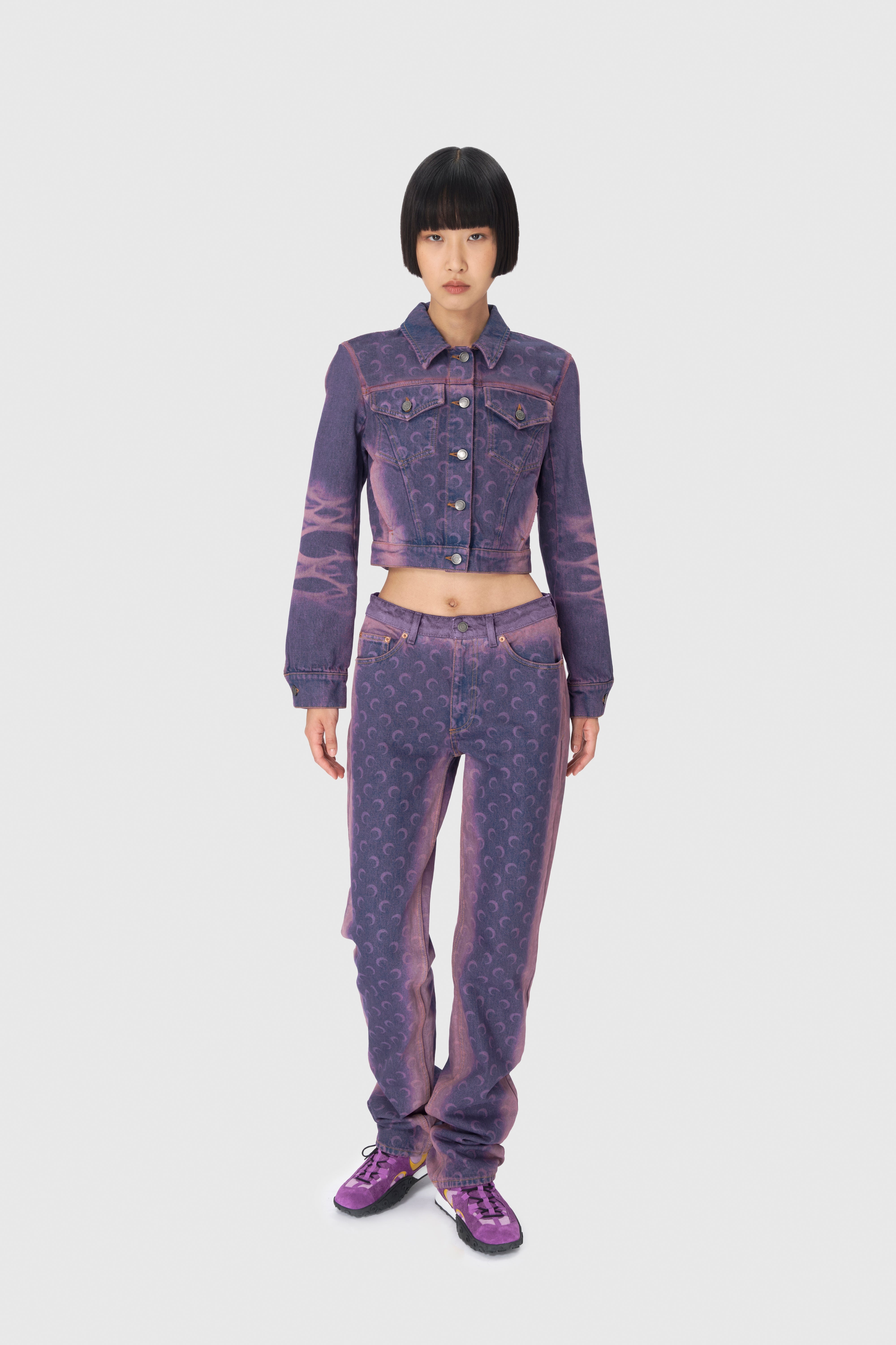 Moon Laser Denim Loose Jeans - 2