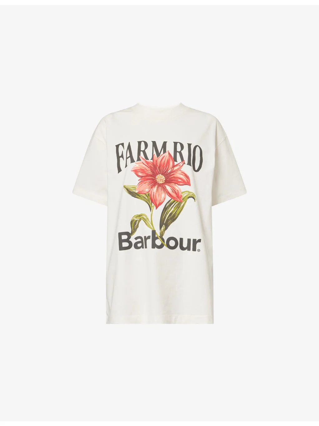 Barbour x Farm Rio Wild Flower Cotton T-shirt - 1