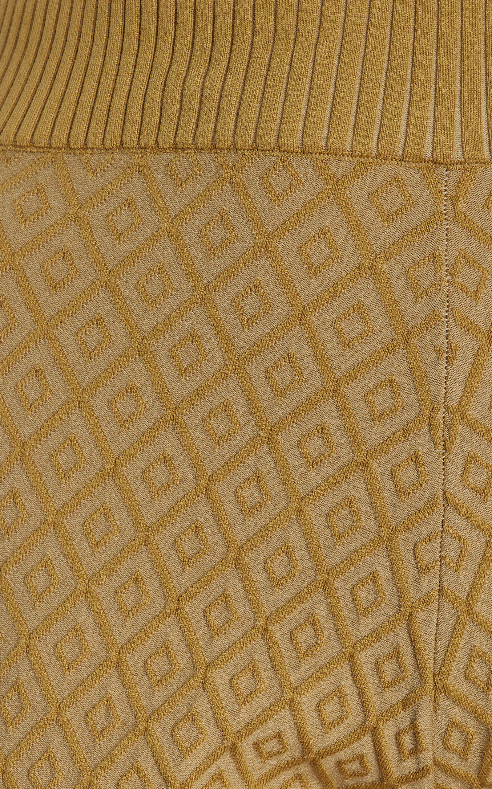Kickit Flared Diamond-Jacquard Knit Pants neutral - 4