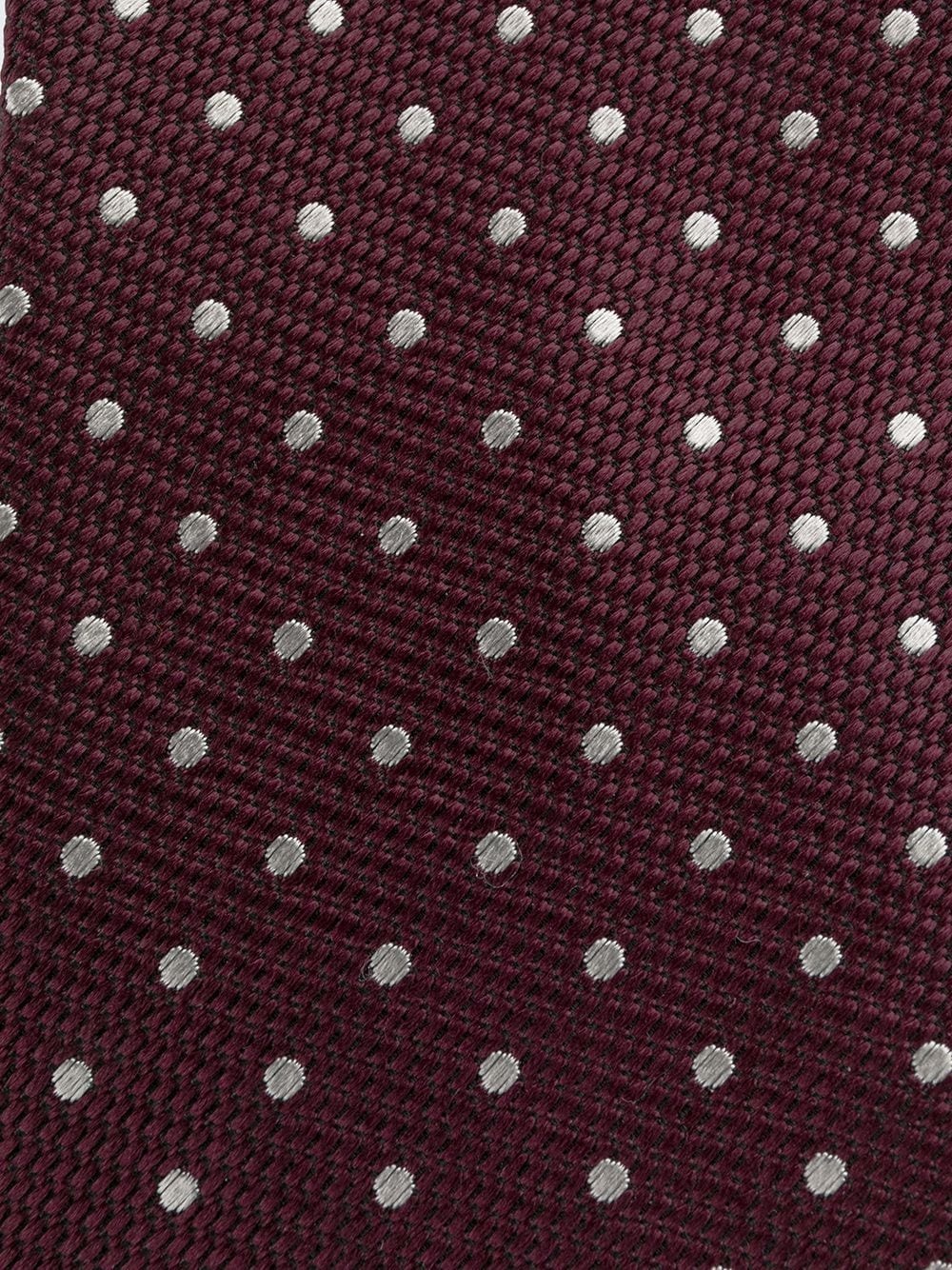 polka dot jacquard tie - 2