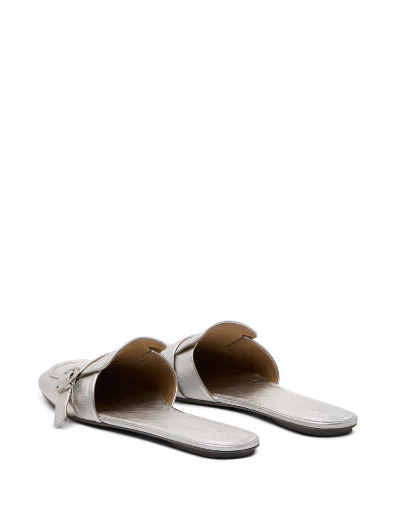 buckle-strap metallic mules 3