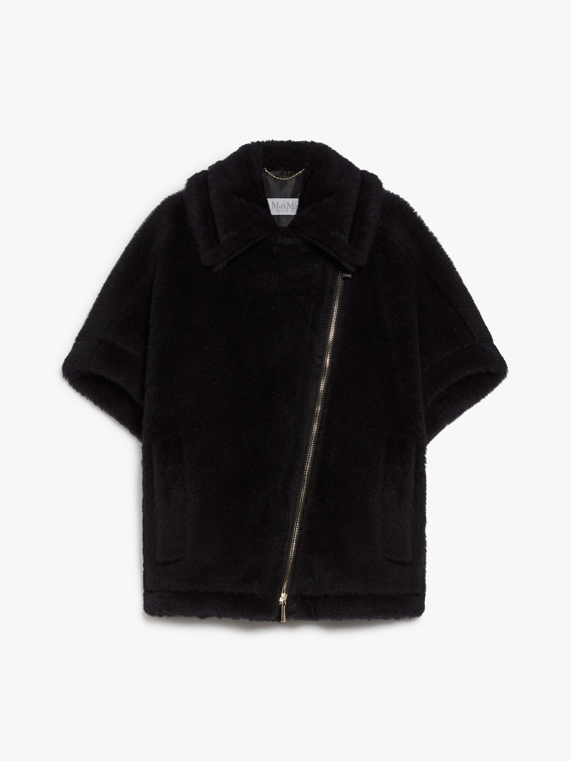 【関税＆送料込み】Max Mara Newmant Biker Jacket Cape In Wo Max Mara NEWMANTO1 Biker jacket cape in alpaca and wool