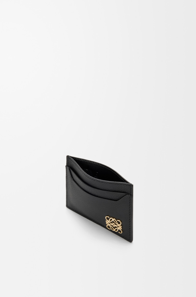 Loewe Anagram plain cardholder in pebble grained calfskin outlook