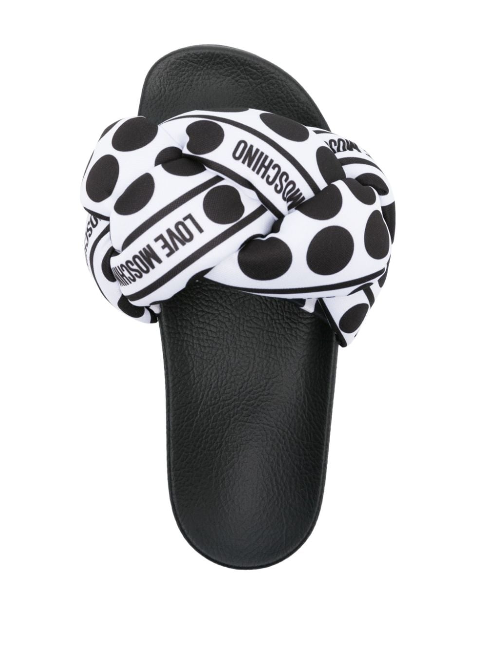 Moschino polka-dot flat slides | REVERSIBLE