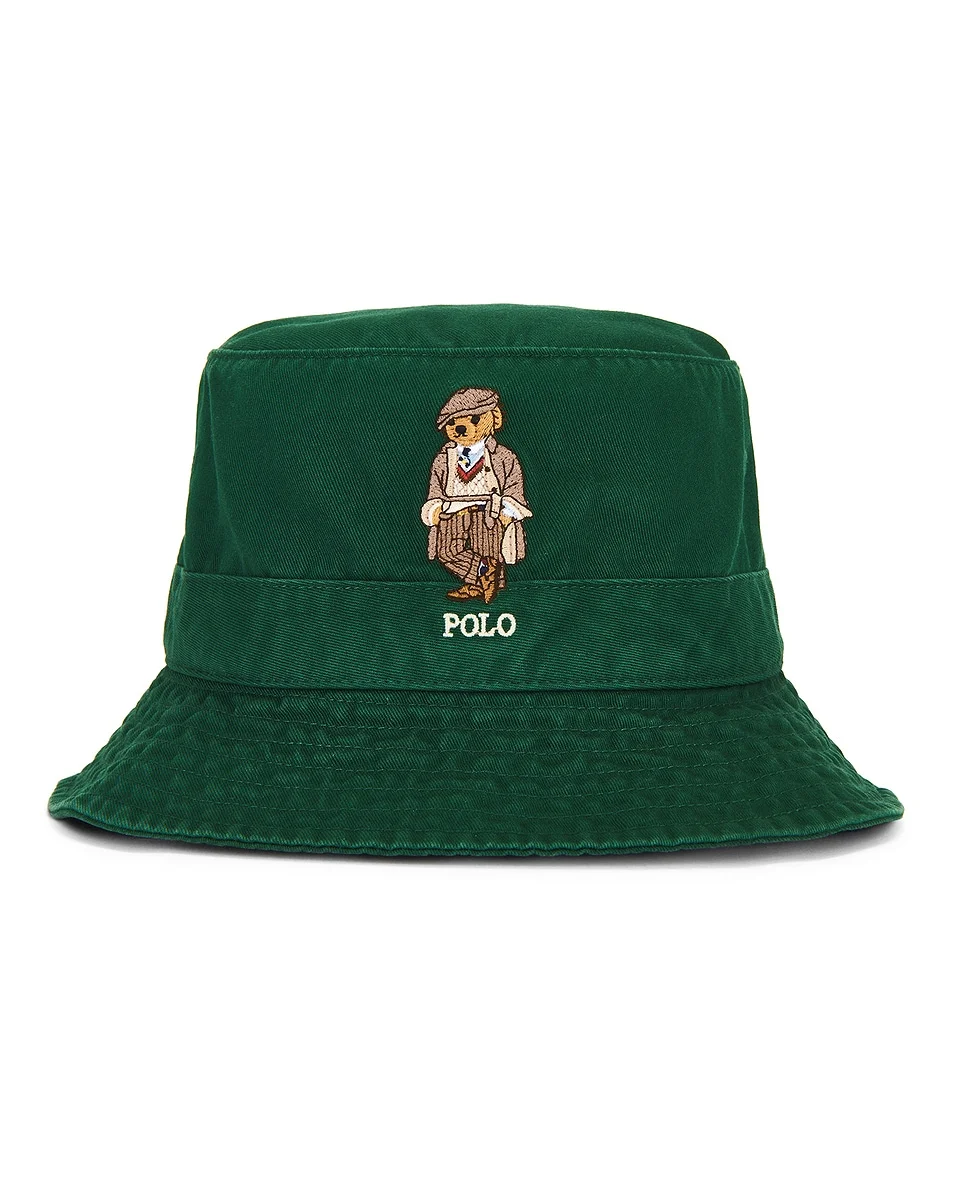 Cotton Twill Novelty Bear Loft Bucket Hat - 1