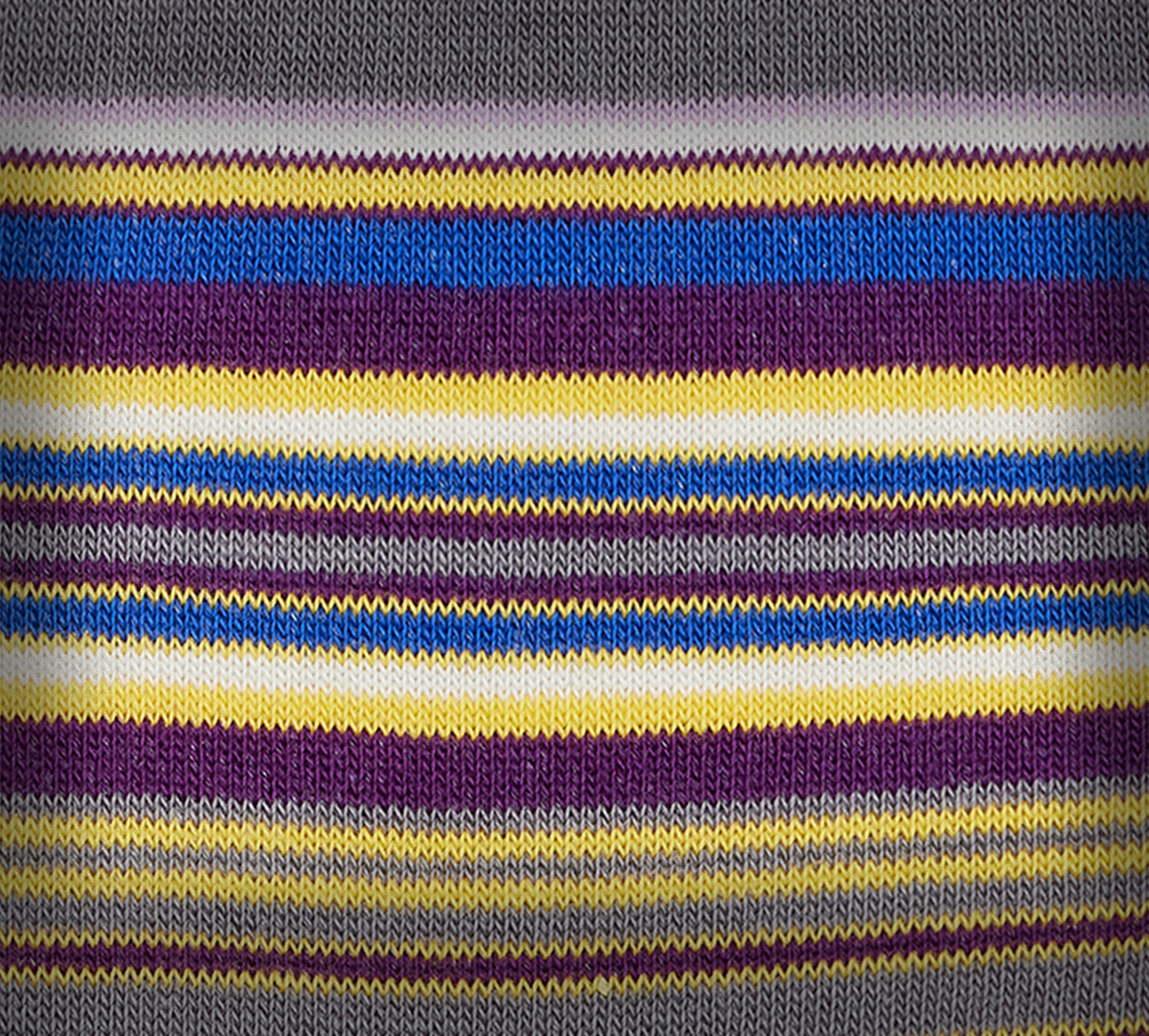 Blue Cotton-Blend Stripe Socks - 4