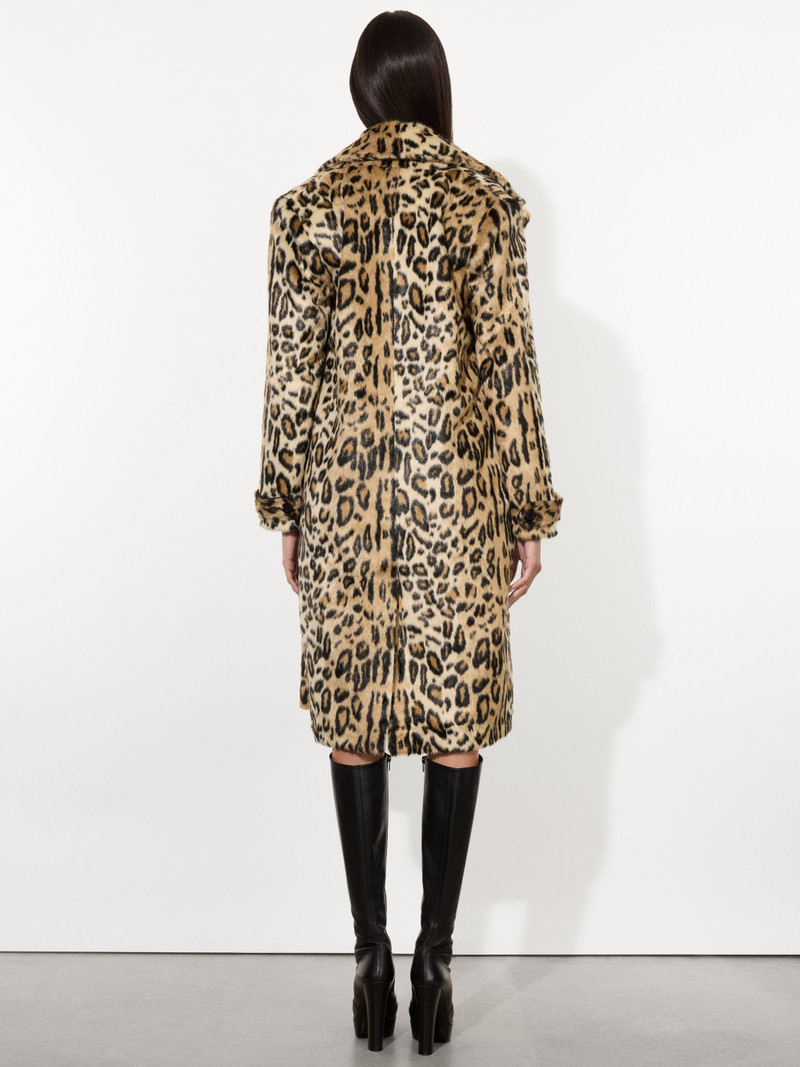 Alice + Olivia NICHOLAS OVERSIZED DOUBLE BREASTED FAUX FUR COAT outlook