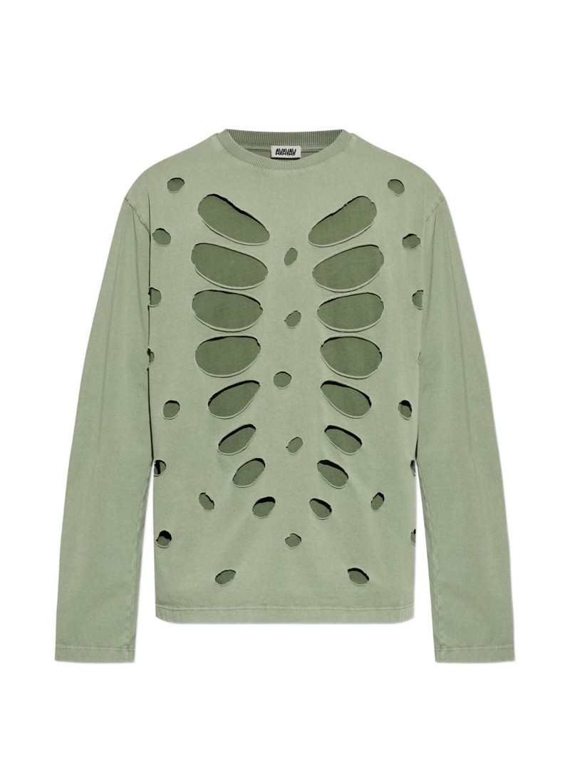 semi-distressed layered T-shirt 1