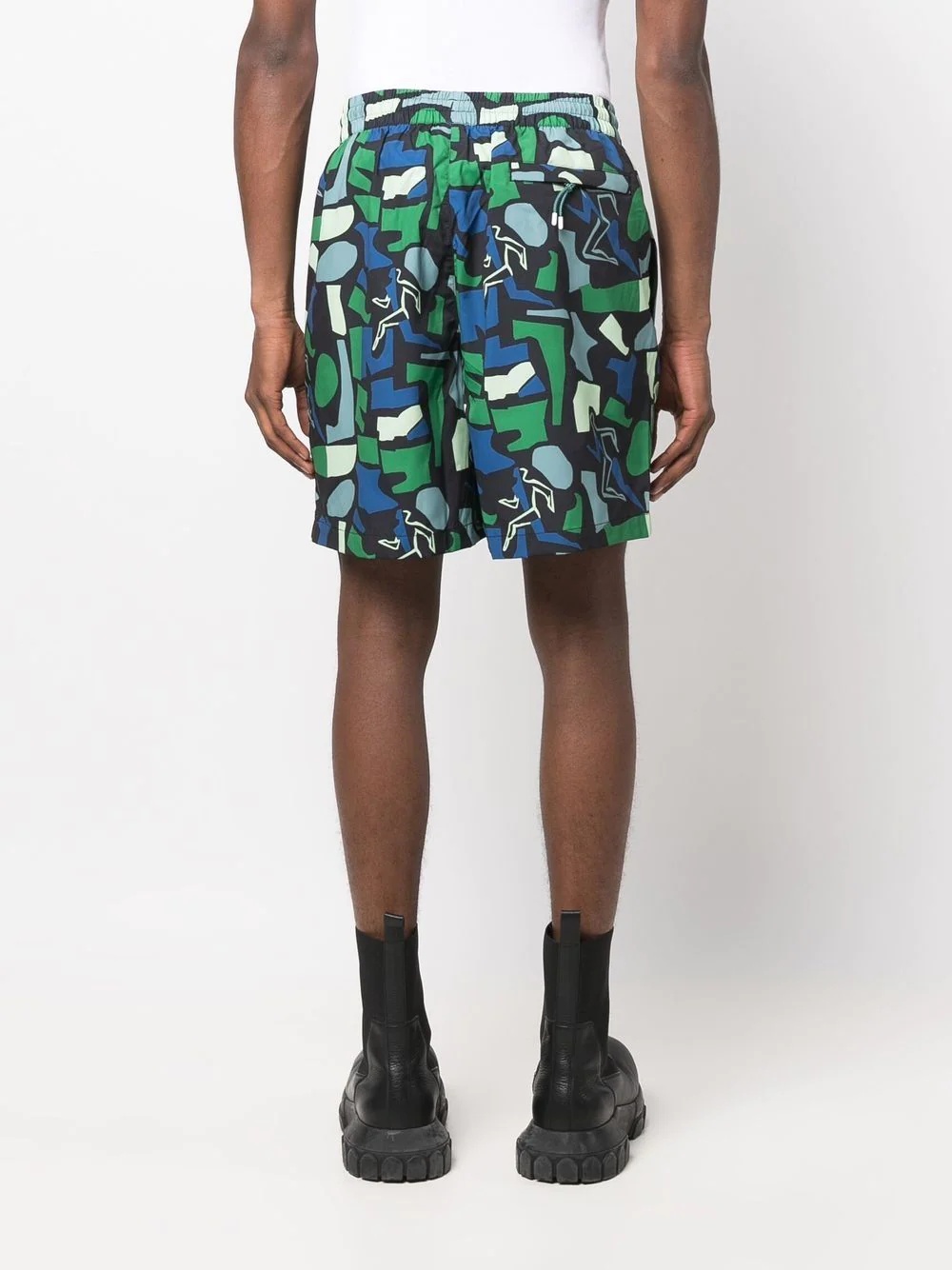 graphic-print straight-leg shorts - 4