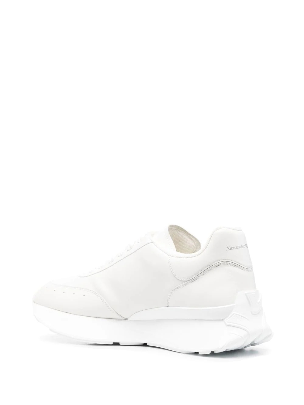 leather low-top sneakers - 3