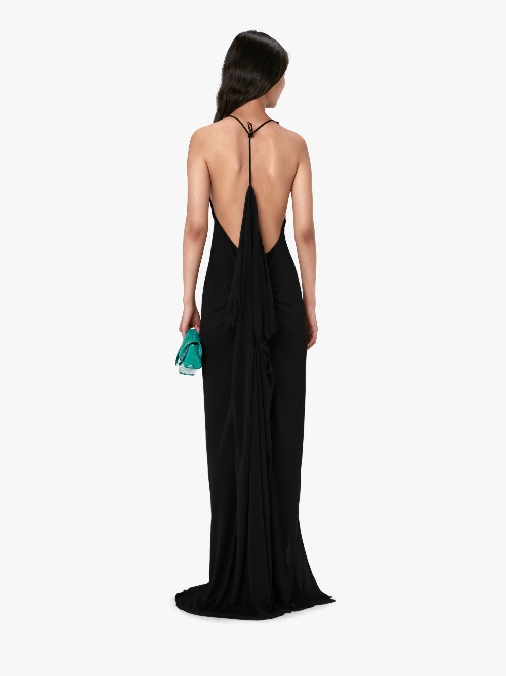 HALTERNECK SLIT DRESS - 3