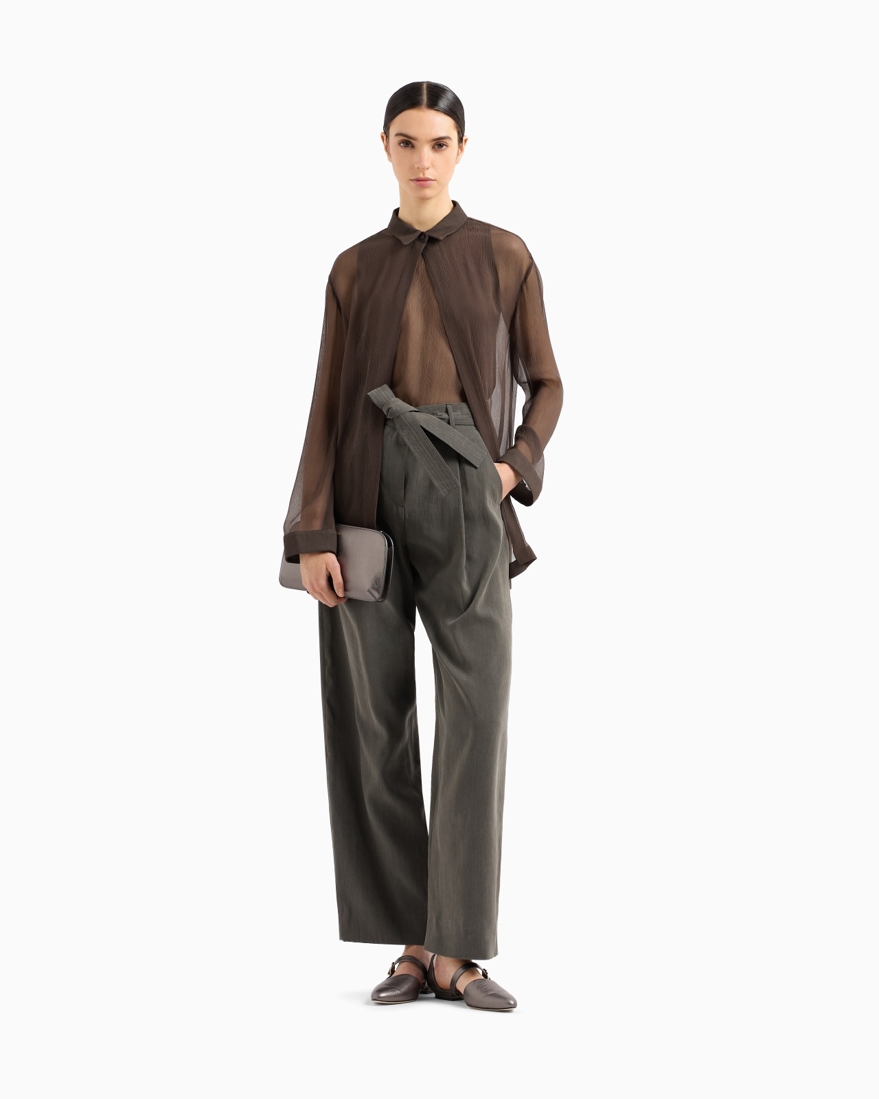 SILK CRÉPON LOOSE SHIRT - 2