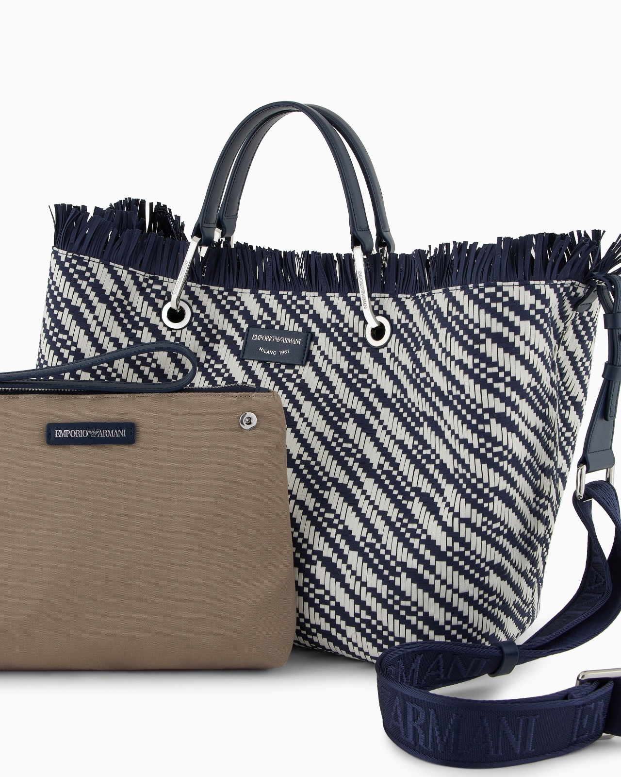 MYEA MEDIUM BASKETWEAVE SHOPPER BAG - 5