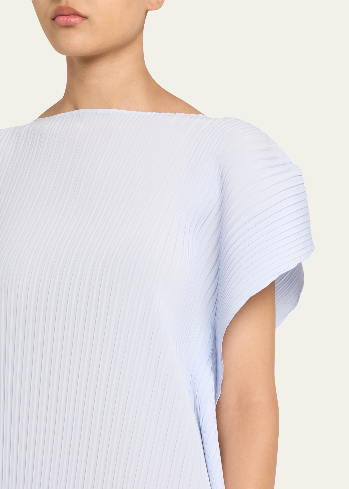 Shadow Study Pleats Solid Dress - 5