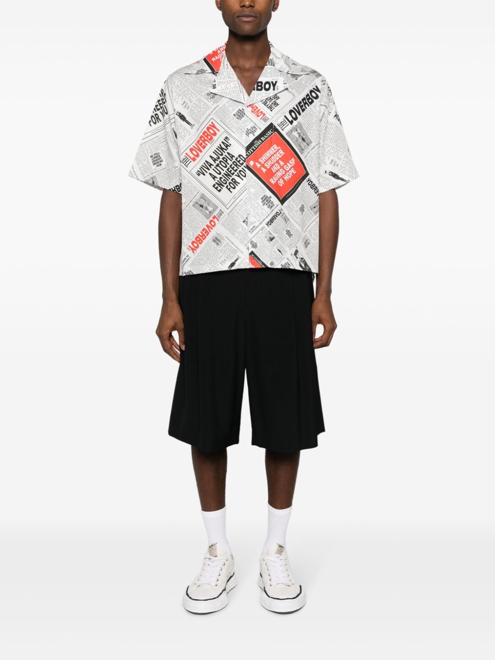 graphic-print organic cotton shirt - 2