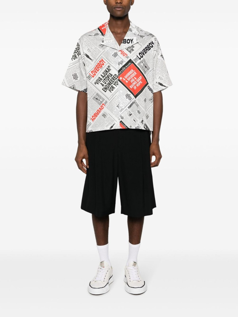 CHARLES JEFFREY LOVERBOY graphic-print organic cotton shirt outlook
