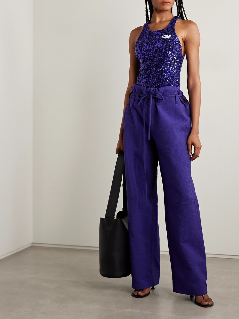TORY BURCH Embellished Stretch-jersey Bodysuit outlook
