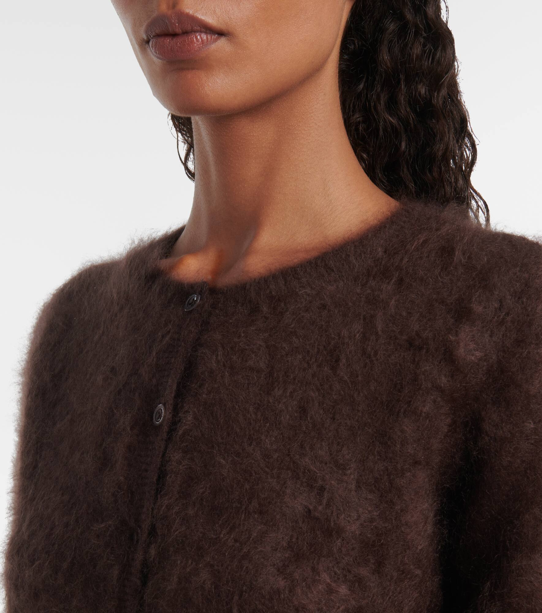 Teddy cropped cashmere cardigan - 4