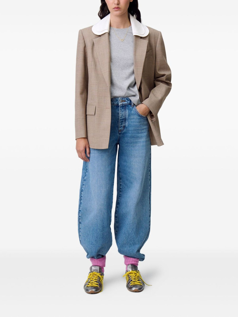 Claudie Pierlot checked tailored blazer outlook