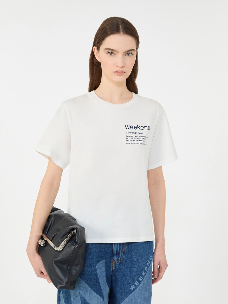 TENUE Cotton T-shirt with graphic print - WHITE 5