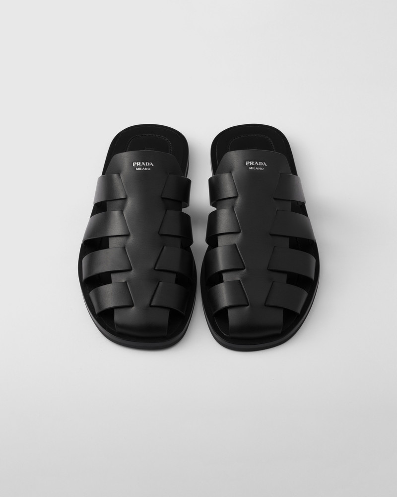 Leather fisherman mules 4