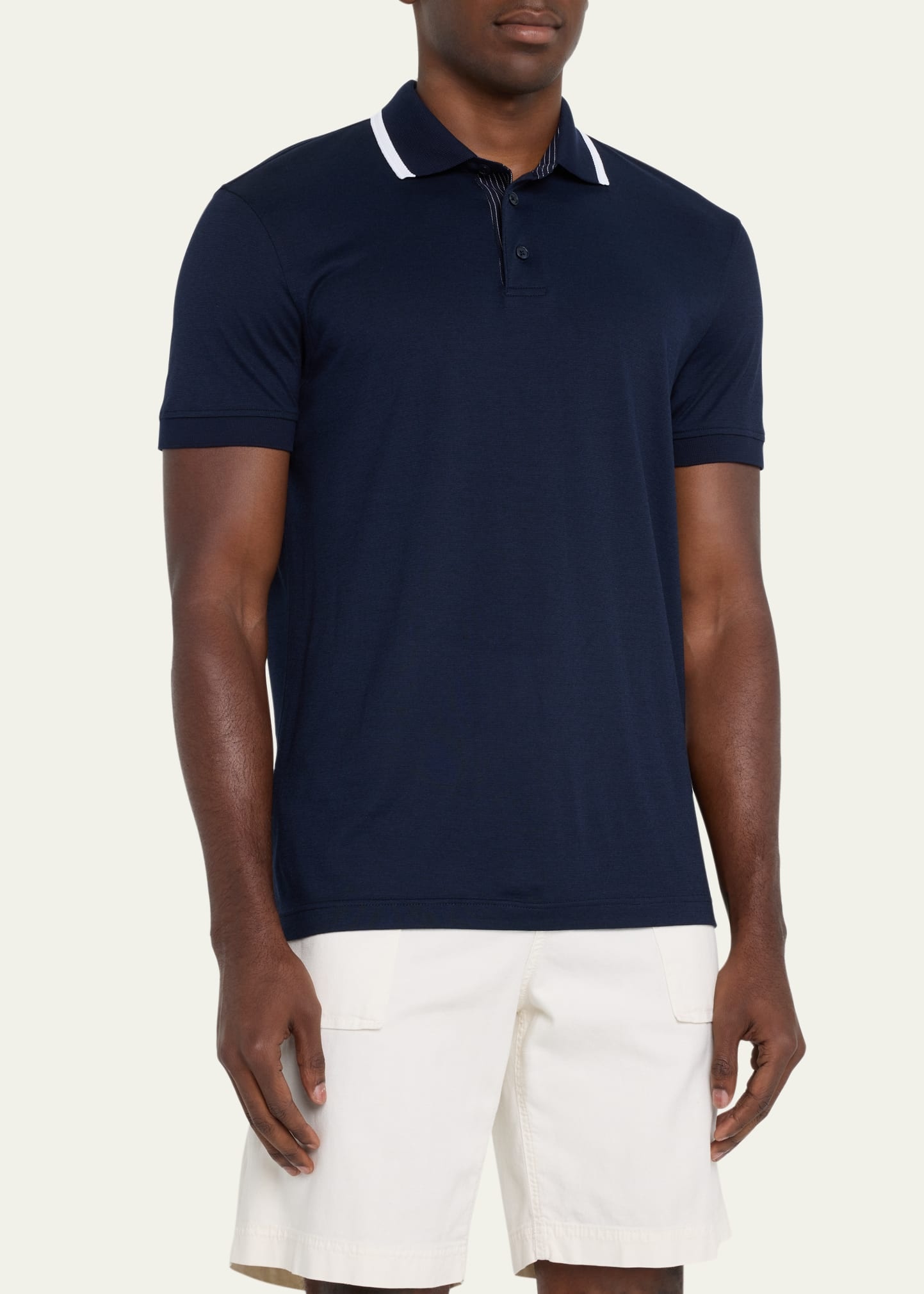 Men's Dominic Tipped-Collar Polo Shirt - 4