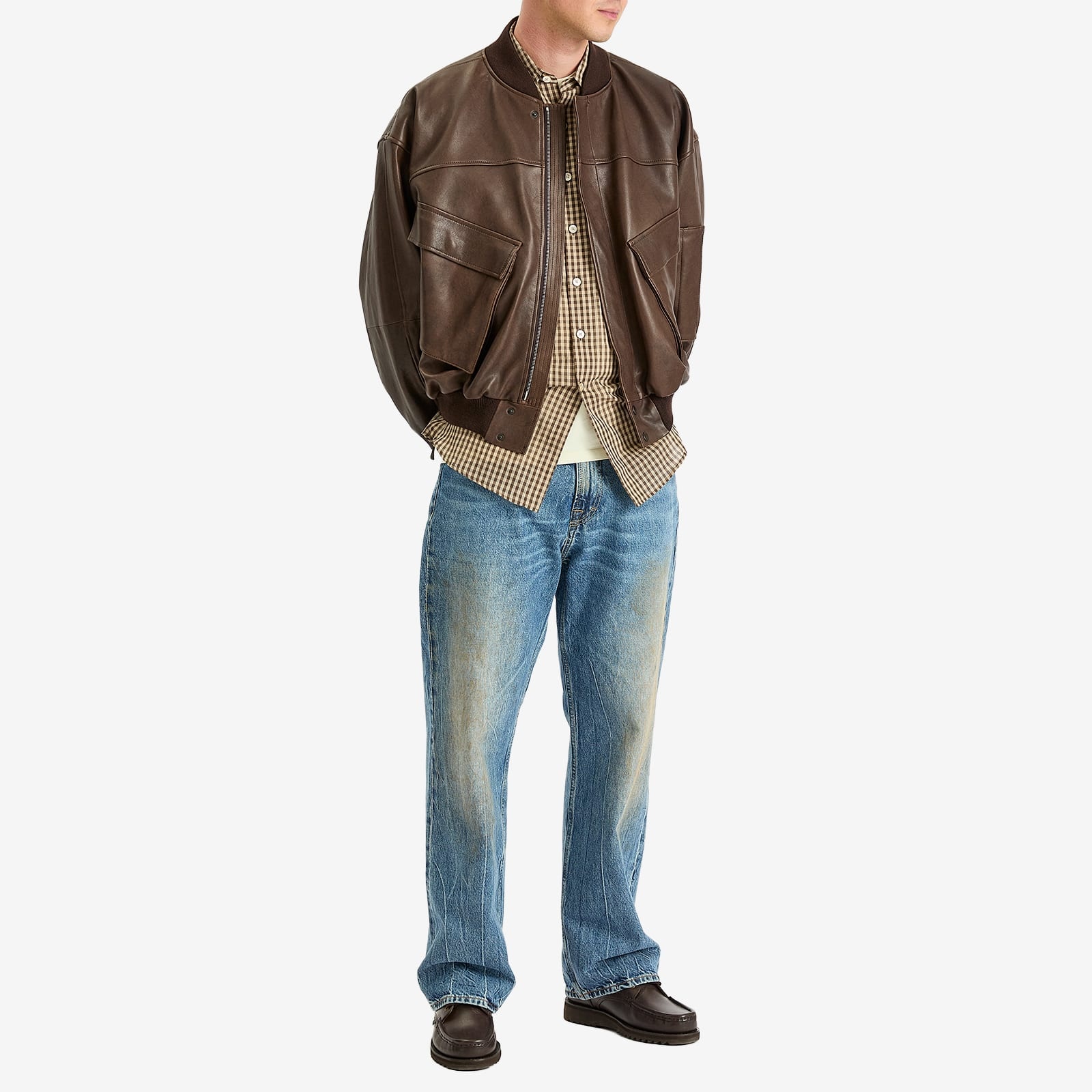 AURALEE Auralee Lamb Leather Flight Blouson | endclothing