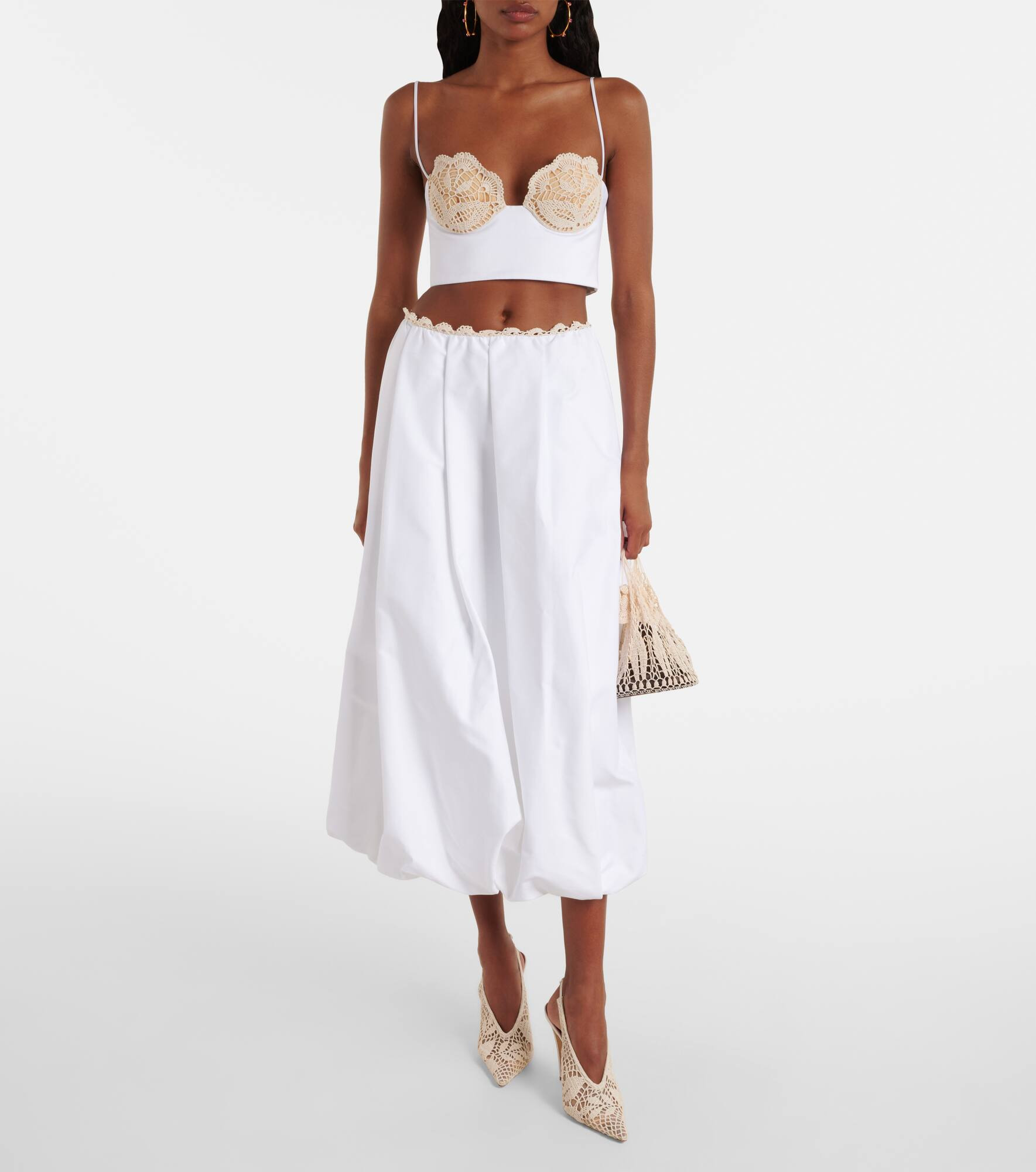 Crochet cotton bustier top - 2