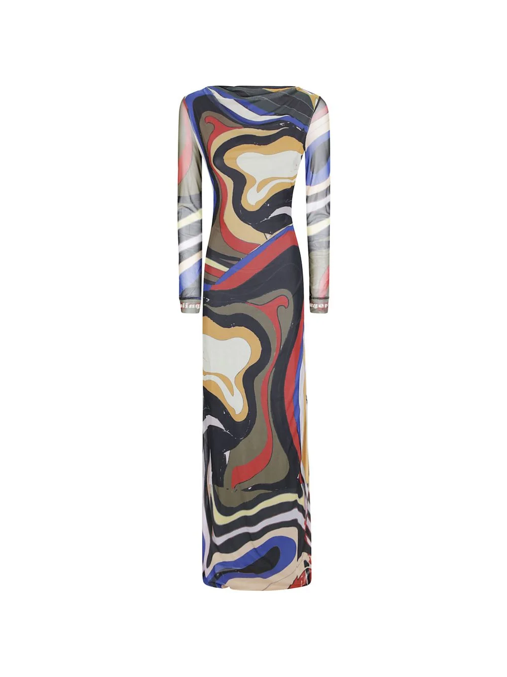 psychedelic-print maxi dress - 1