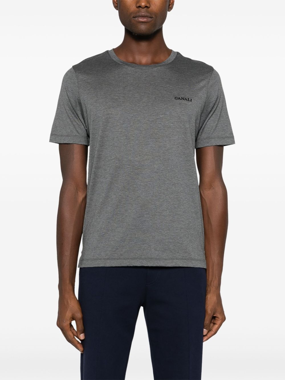 embroidered-logo T-shirt - 3