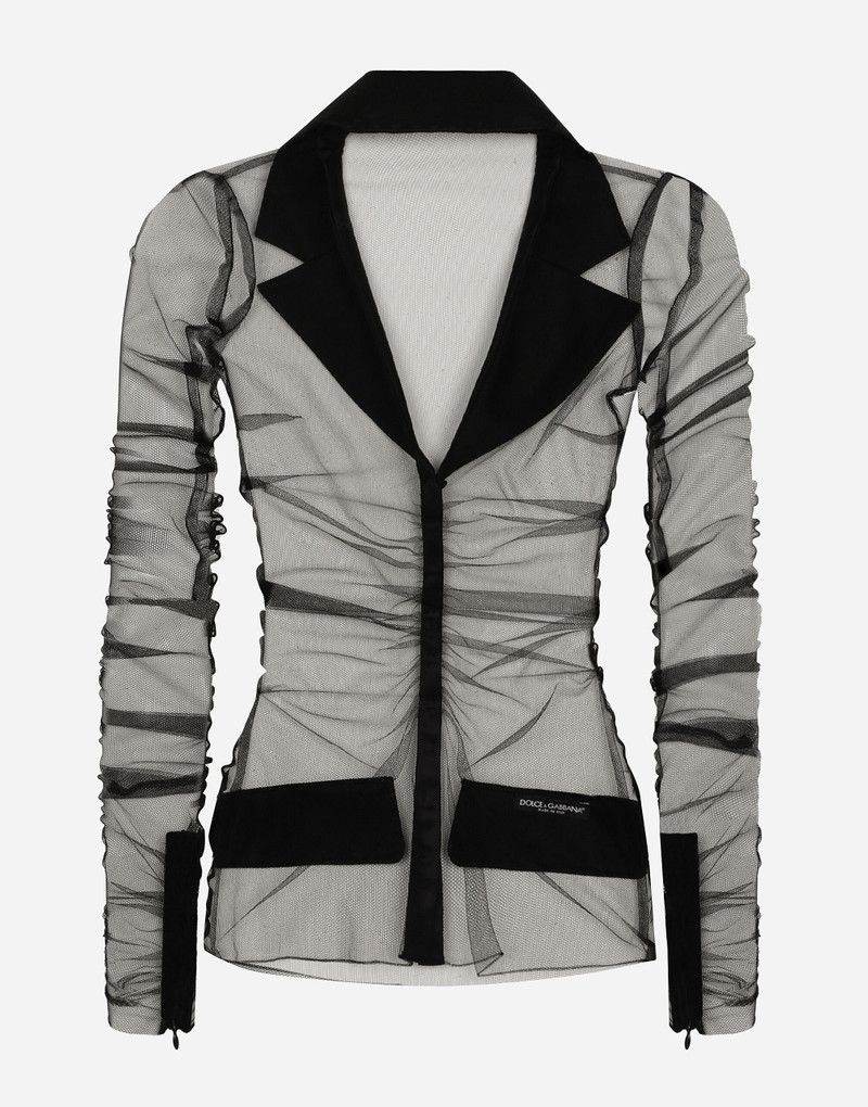 Dolce & Gabbana Tulle jacket with satin details outlook