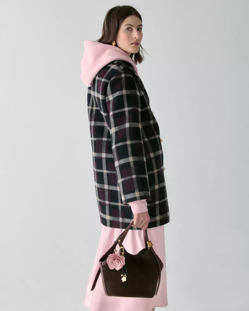 Plaid Double Breasted Coat 5