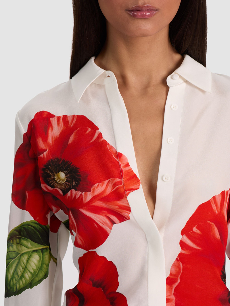 WILLA SILK BLOUSE - SUMMER POPPY 5