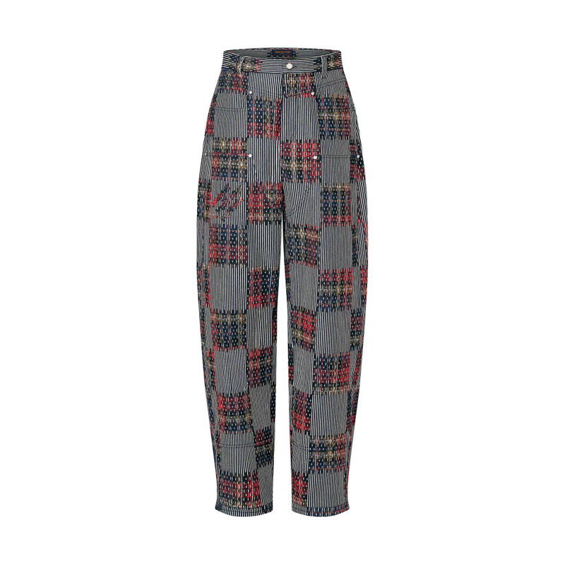 Hickory Damier Denim Workwear Pants 1