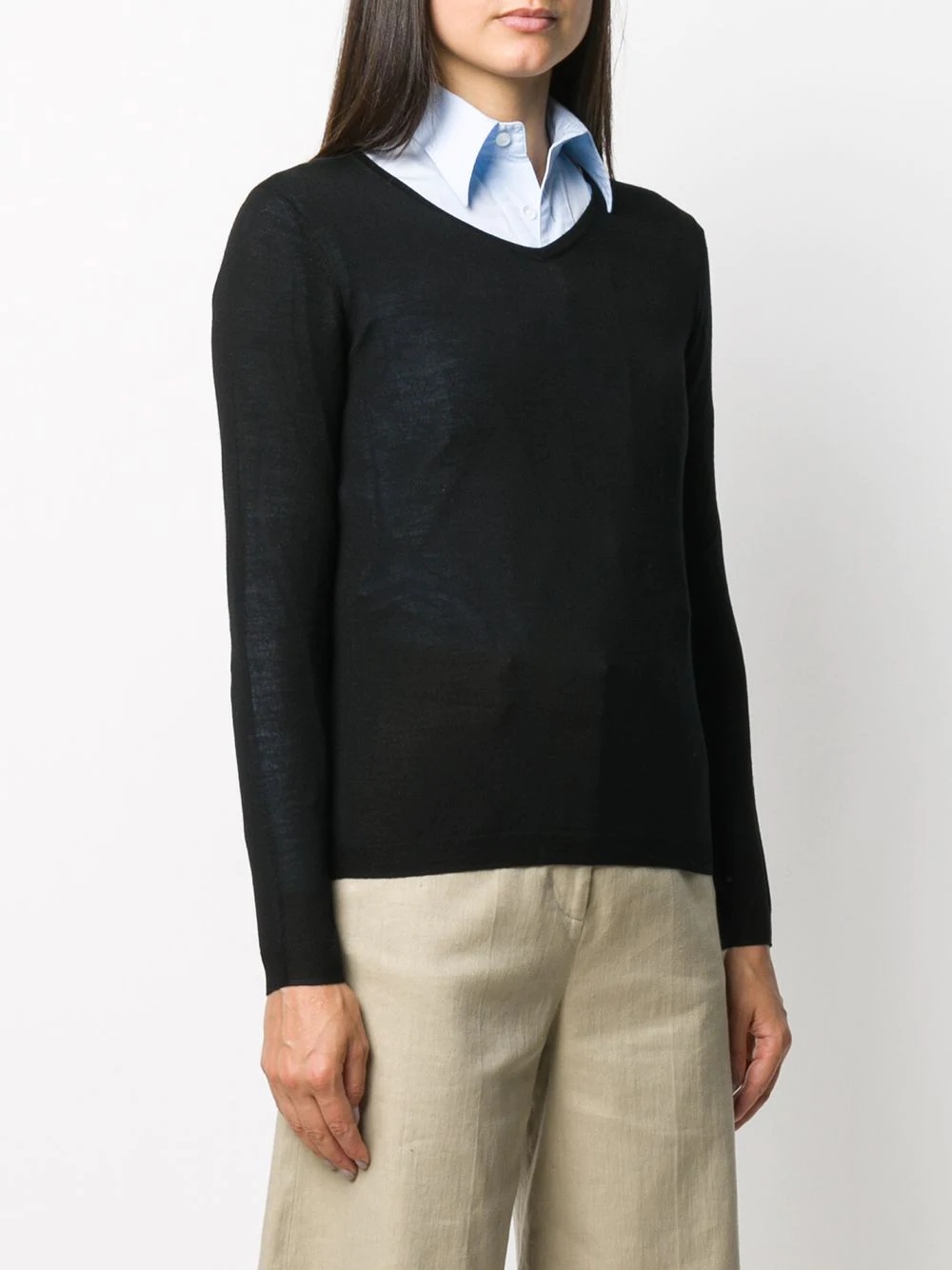 v-neck pull over jumper - 3