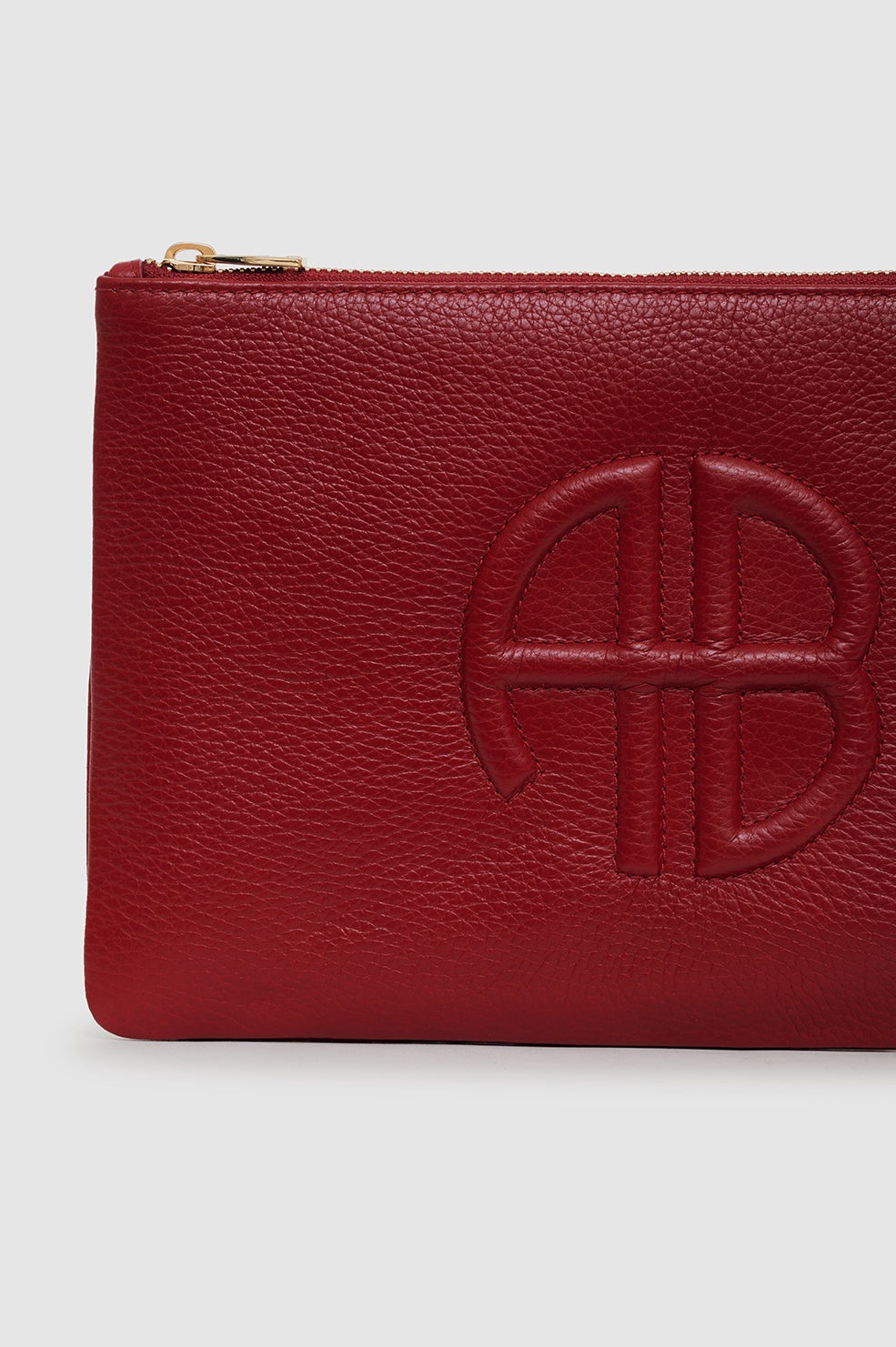 Lili Pouch - Red Pebbled - 5
