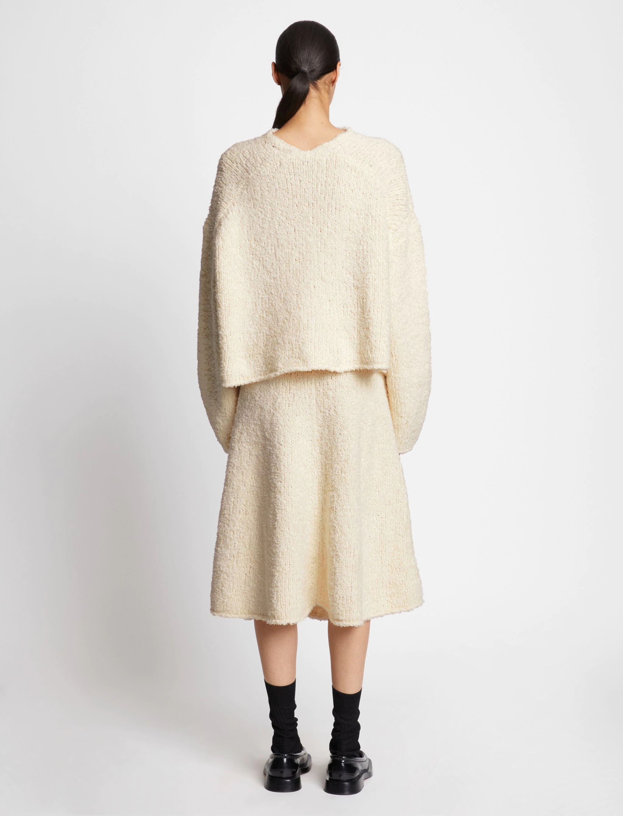 Frayed Cotton Sweater - 5