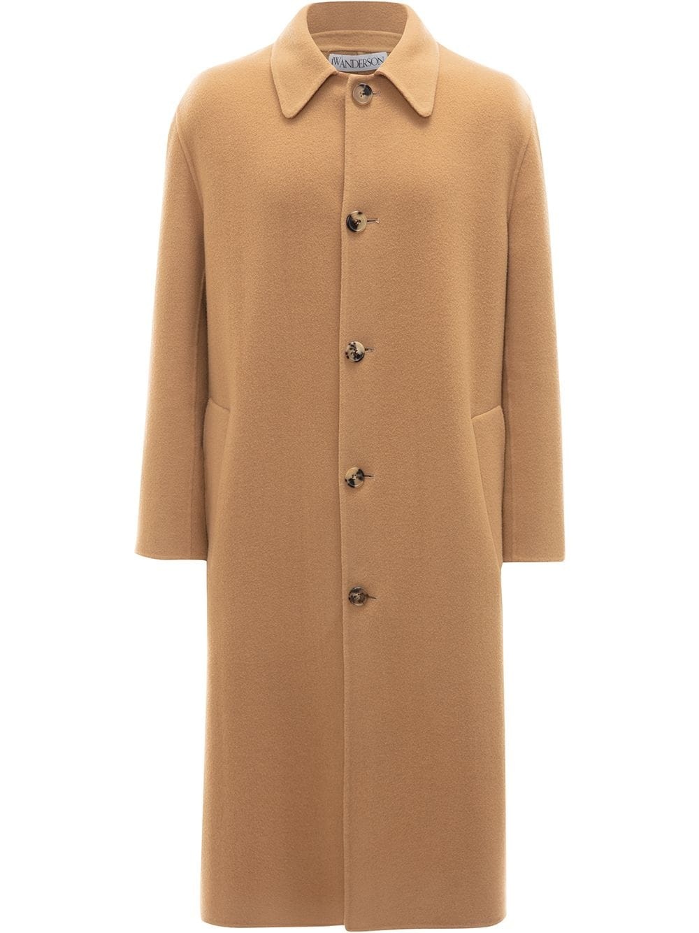 buttoned midi coat - 1