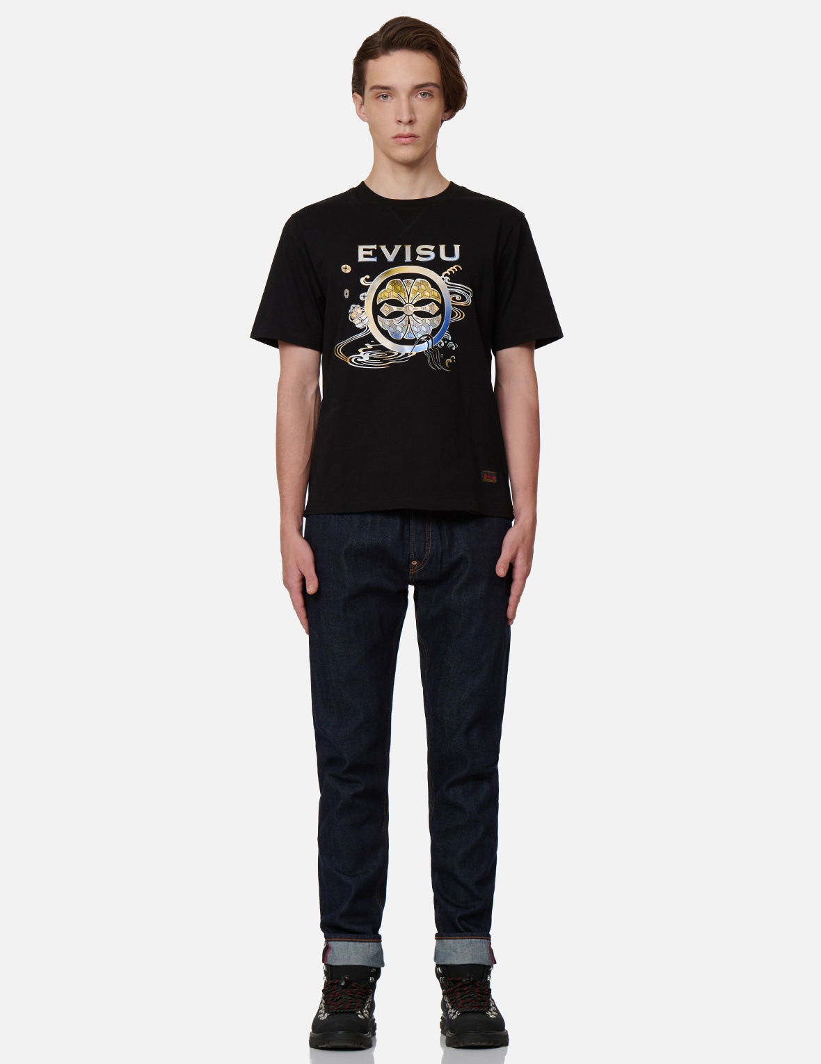 FADED SEAGULL PRINT CARROT-FIT JEANS #2017 - 6
