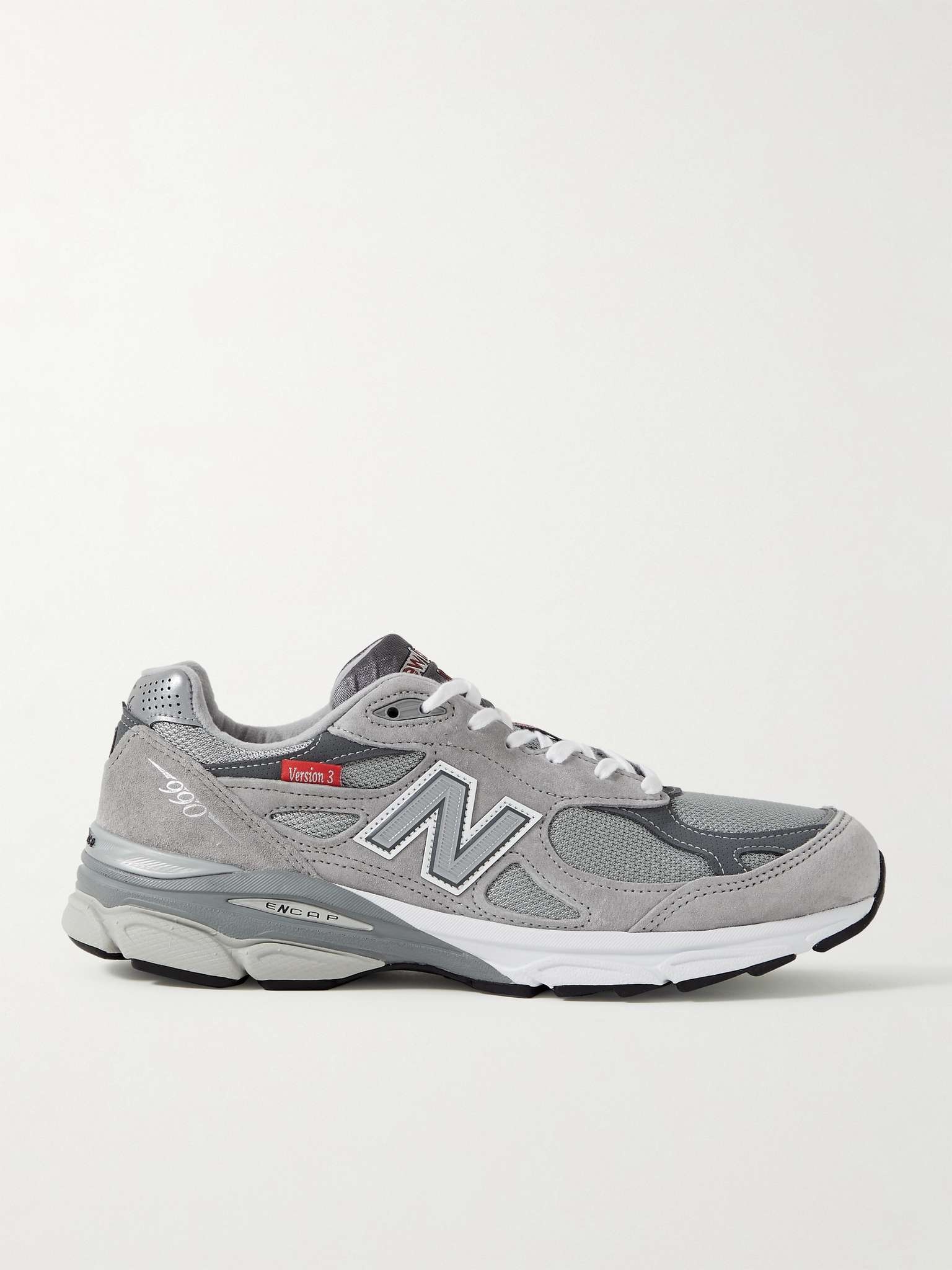 990v3 Suede and Mesh Sneakers - 1