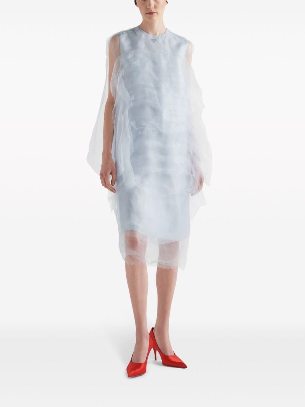 technical voile dress - 2