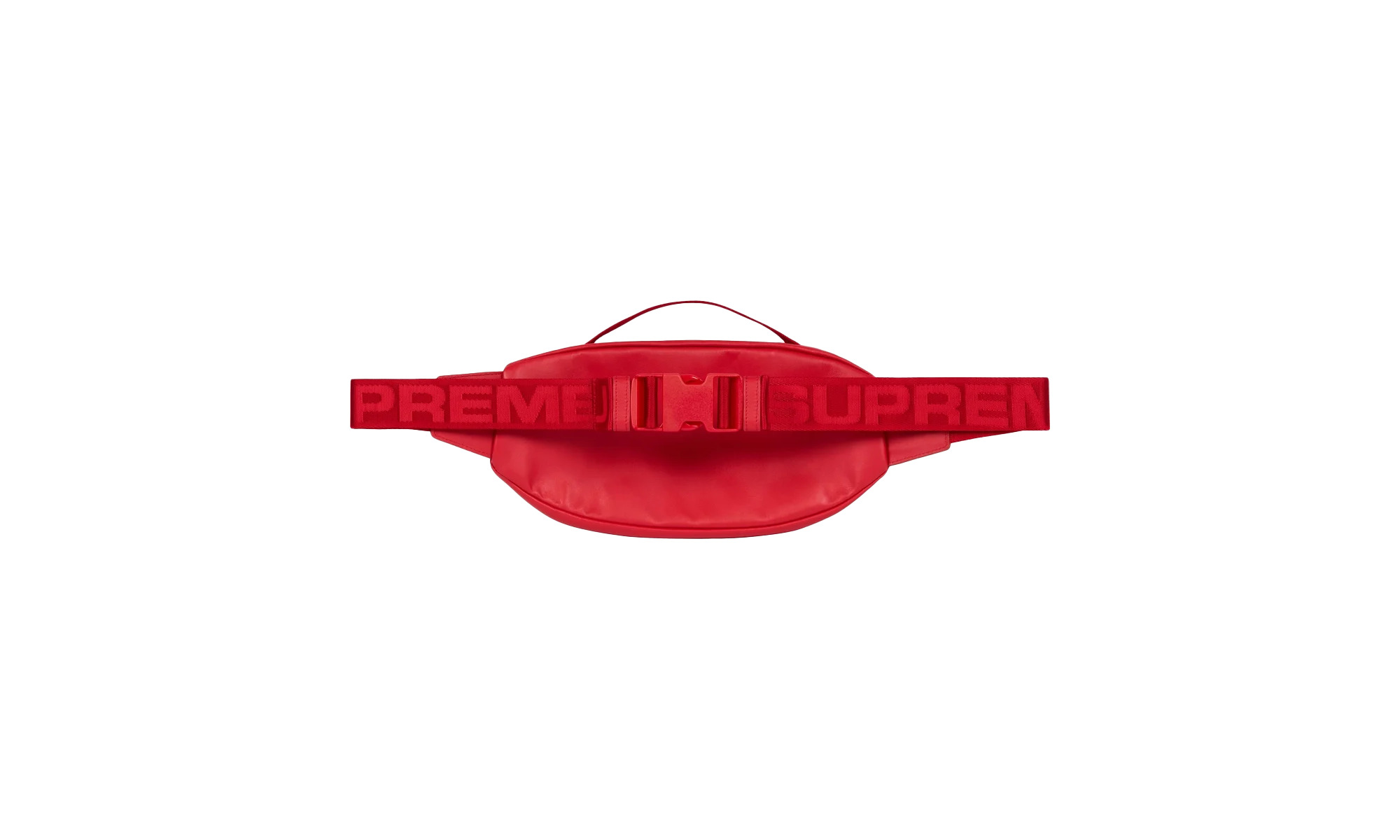 Leather Waist Bag "FW 23 - Red" - 3