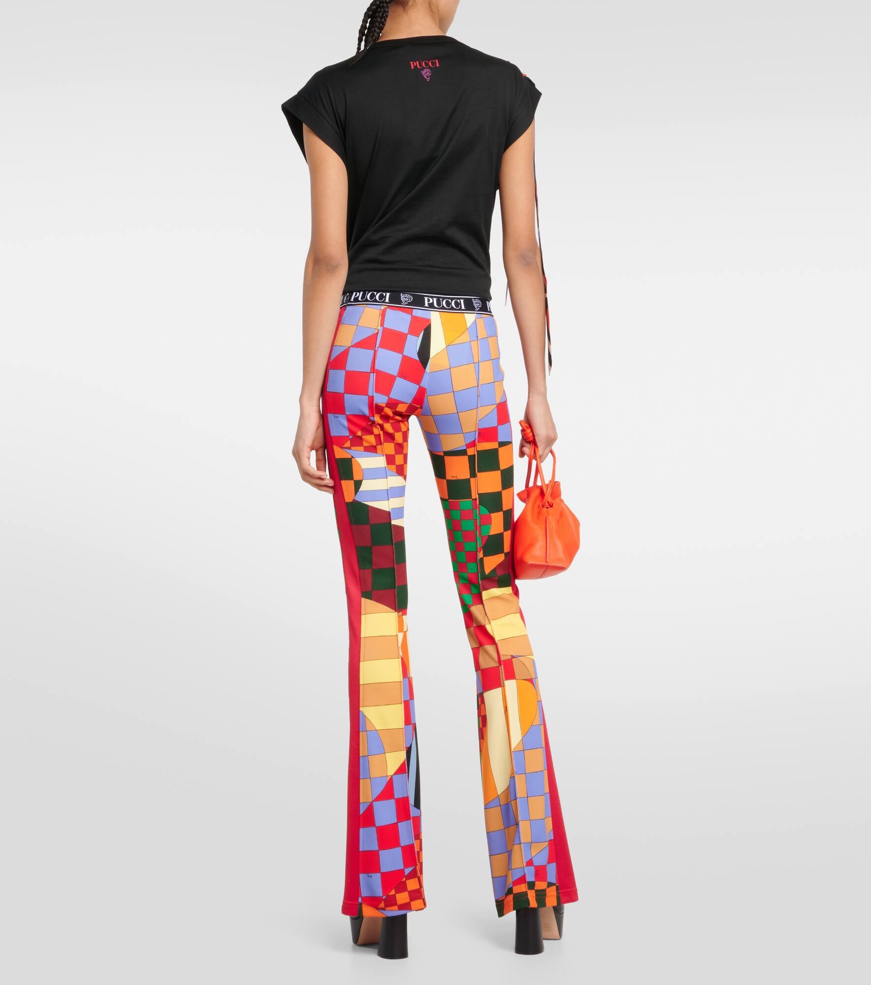 Giardino jersey flared pants - 3