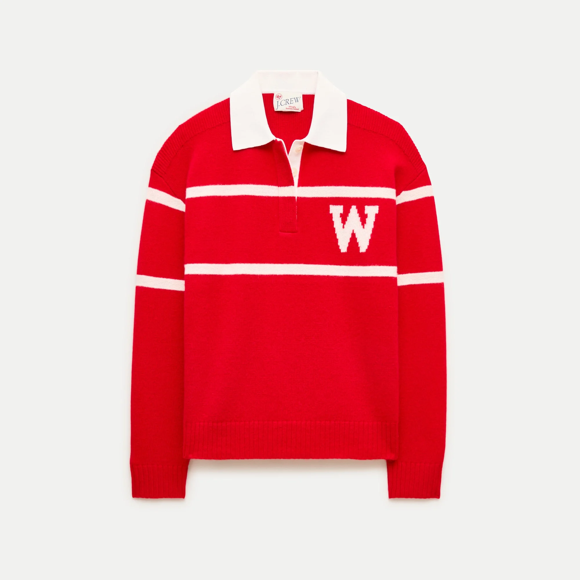 '47 x J.Crew vintage wool University of Wisconsin rugby - 1