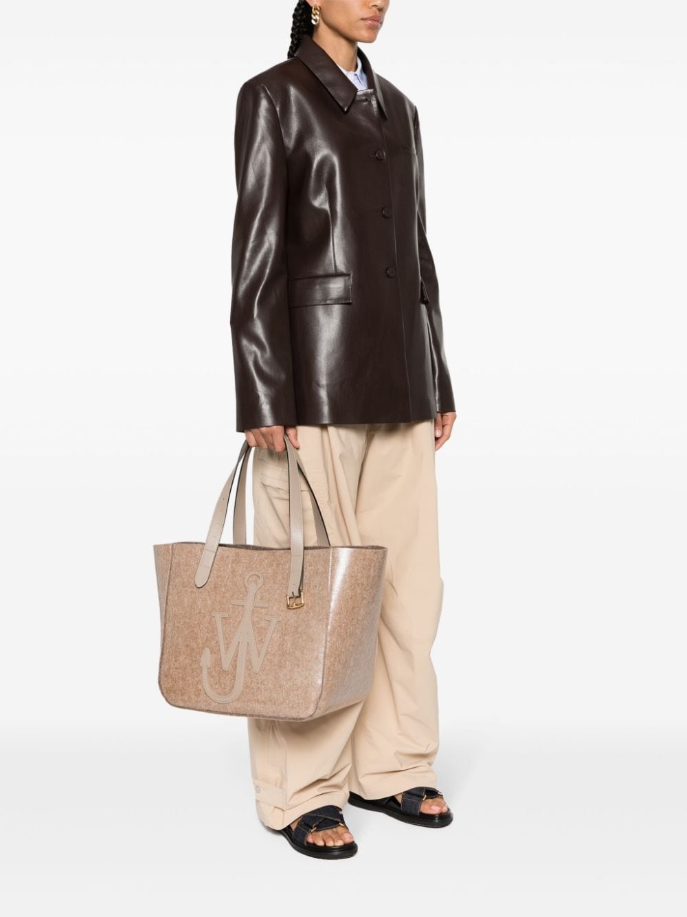 Belt Anchor-embroidered tote bag - 2